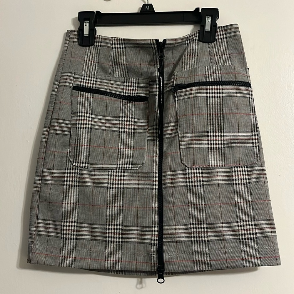 ZARA plaid skirt S black/Red/White